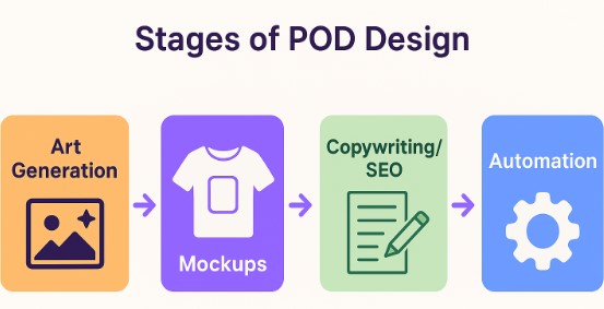 AI Design Tools POD workflow