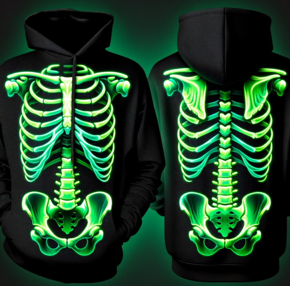 glow in the dark halloween pod trends skeletons